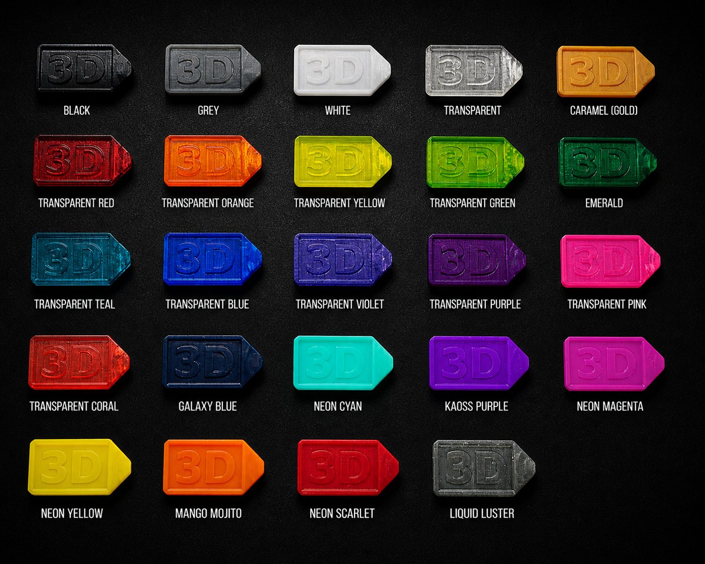 3D Print colors